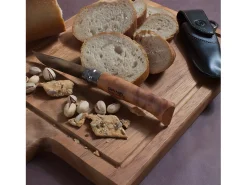 Opinel Cubierto-Plumier cuchillo N°8 de madera de olivo con funda
