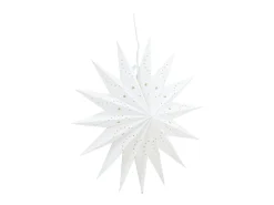 ebuy24 Poinsettia Lindvallen con colgante de papel claro Ø51cm . Blanco Discount