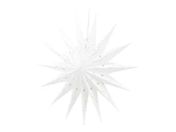 ebuy24 Lámpara Suspendida-Poinsettia Lindvallen con colgante de papel claro Ø60cm . Blanco