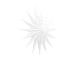 ebuy24 Lámpara Suspendida-Poinsettia Lindvallen con colgante de papel claro Ø60cm . Blanco