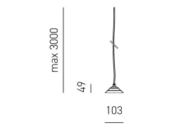 Portalámparas Alice con cable transparente para lámparas colgantes 1XE27 max 1X60W IP20 - Longitud máx 3 metros Blanco Best