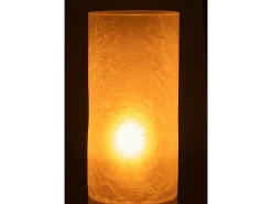 Online J-Line Portavelas cilindro agrietado cristal helado extra Alt. 29 Blanco
