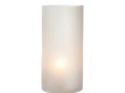 Online J-Line Portavelas cilindro agrietado cristal helado extra Alt. 29 Blanco