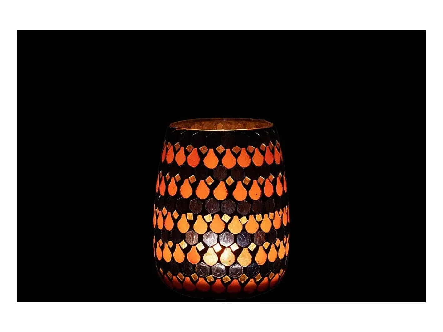 J-Line Portavelas Y Vela-Portavelas de cristal en forma de gota 12.5x12.5x16 cm Azul