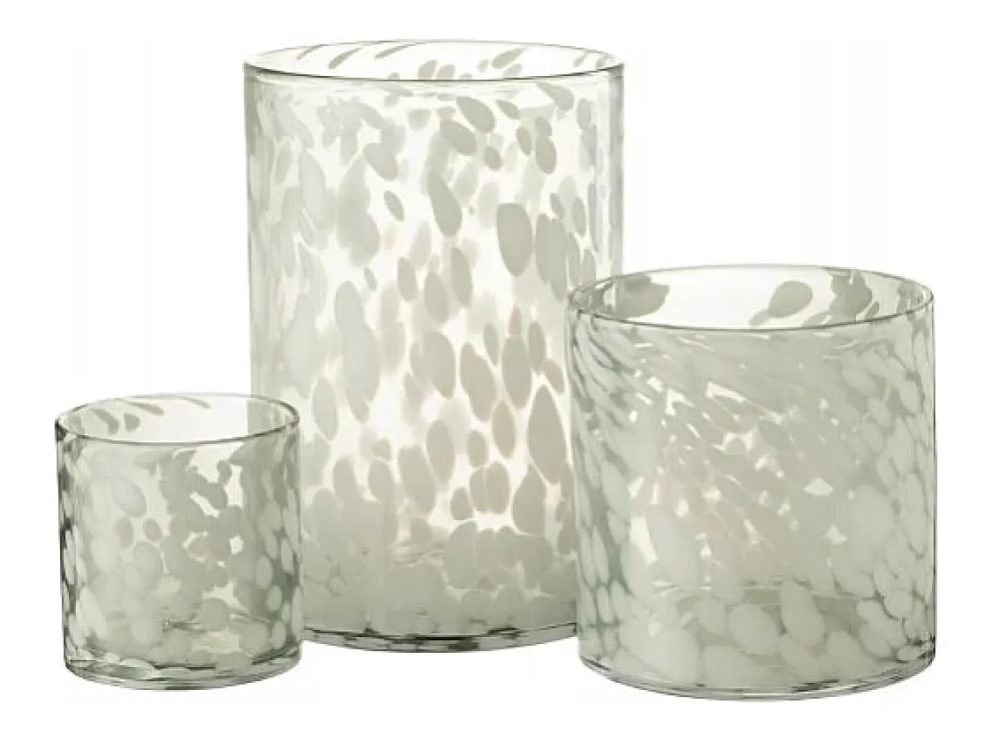 Sale J-Line Portavelas de vidrio 18x18x18 cm Gris