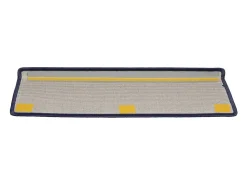 Garden Furniture Alfombra De Pasillo-Prolenta Premium - Alfombras de peldaños de escalera 15 uds 65x21x4 cm Azul