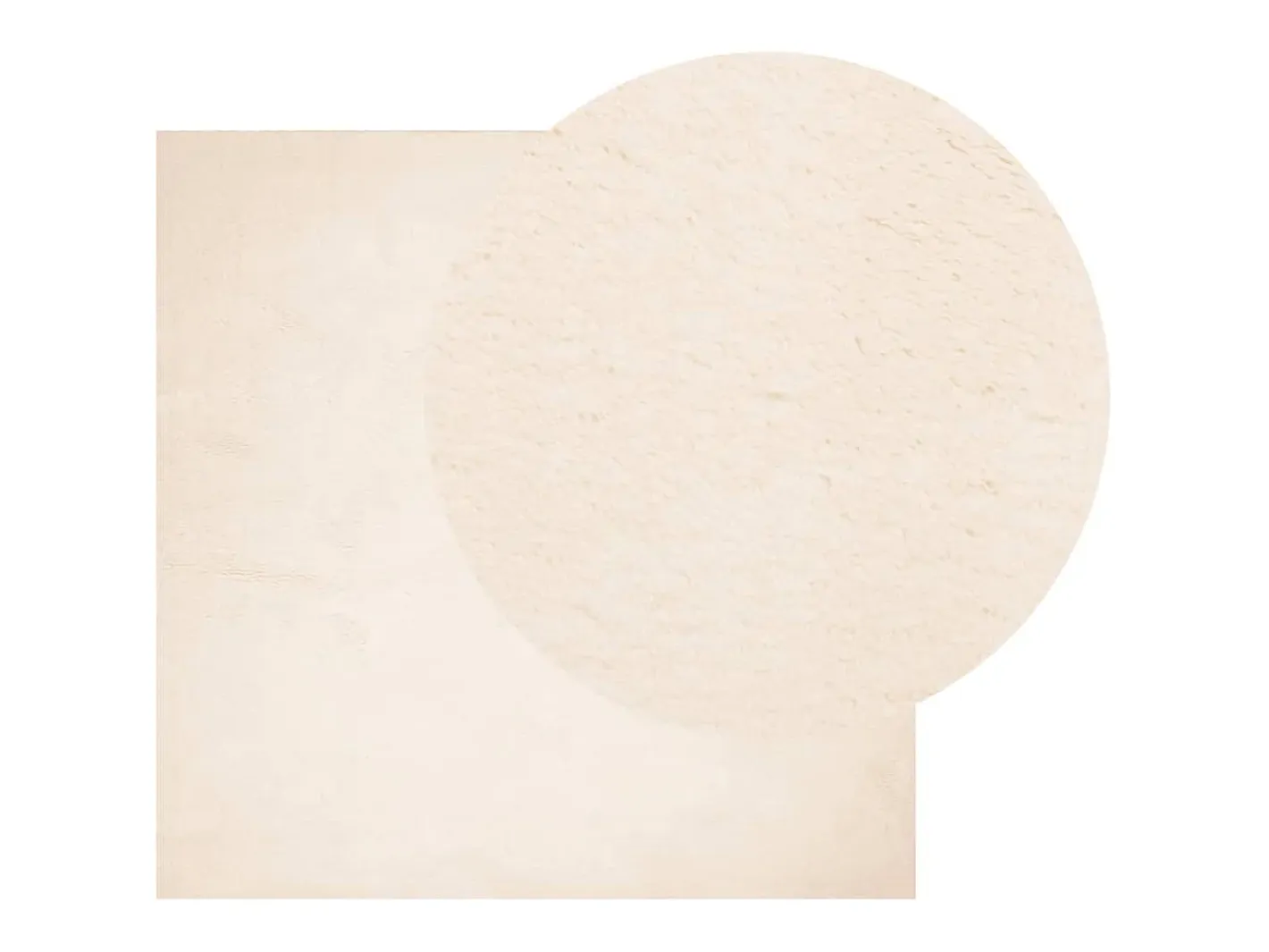 Garden Furniture Alfombra De Salón-Prolenta Premium - Alfombra de pelo corto suave lavable HUARTE 120x120 cm Beige