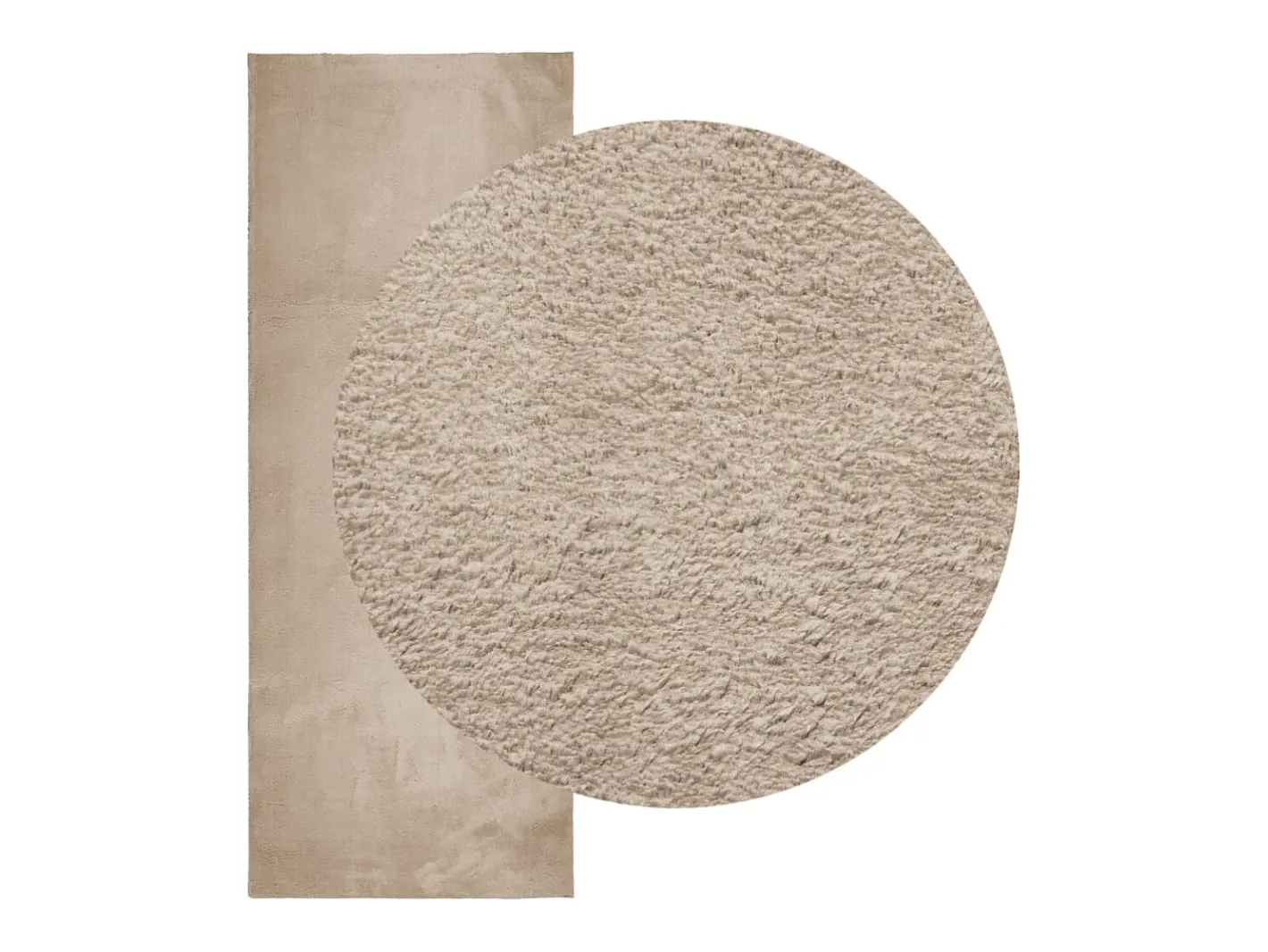 Garden Furniture Alfombra De Salón-Prolenta Premium - Alfombra de pelo corto suave lavable HUARTE arena 80x200 cm Marru00f3n