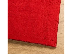 Garden Furniture Prolenta Premium - Alfombra de pelo corto suave lavable HUARTE 80x250 cm Rojo Discount