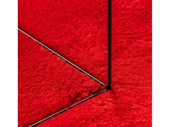 Garden Furniture Prolenta Premium - Alfombra de pelo corto suave lavable HUARTE 80x250 cm Rojo Discount