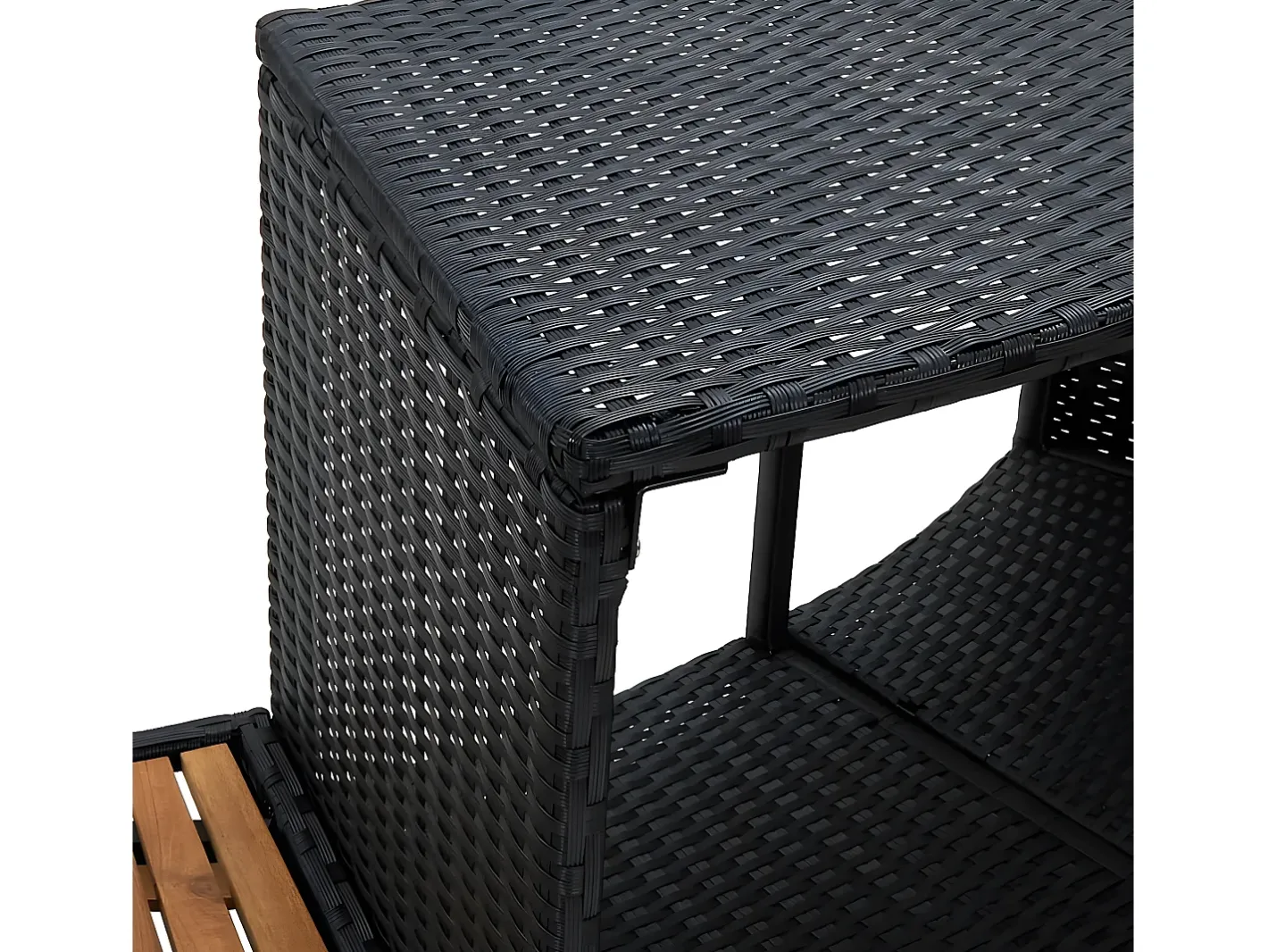 Online Prolenta Premium - Borde bañera dromasaje ratán sintético y madera maciza acacia Multicolor