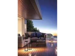 Iluminación Exterior-Pronto farola solar antracita 2,2w led bateria IP54 h. 32,5 cm Gris antracita