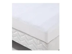Protection literie housse imperméable Transalese éponge 100% coton 80x190 cm blanc Blanco Best
