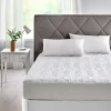Ropa De Cama-Protector colchón acolchado antialérgico Triple Barrera 90x196 cm blanco