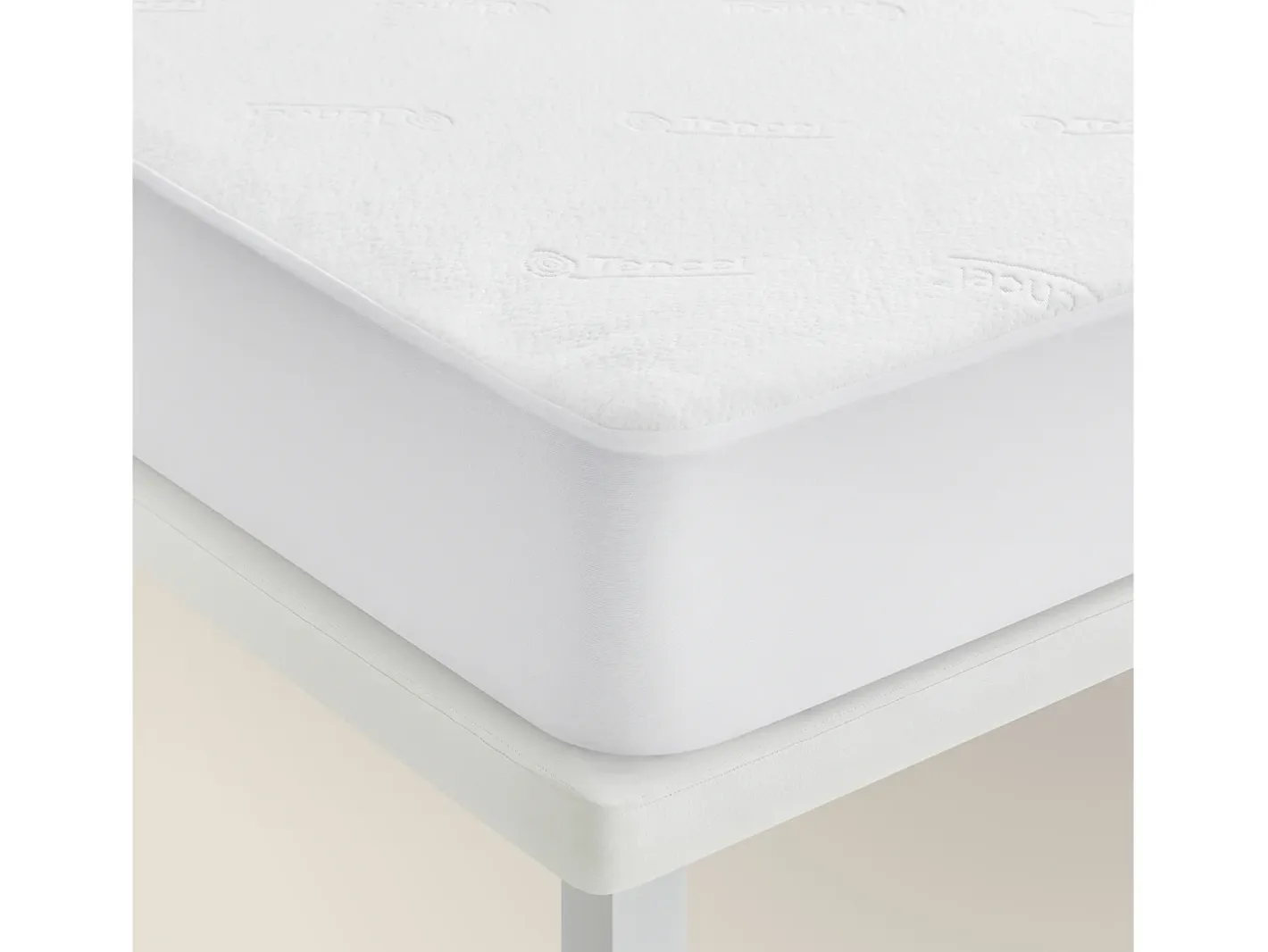 PIKOLIN Ropa De Cama-Protector Colchón Hotel 135x196cm| HOME| Extra suave| 32cm Blanco