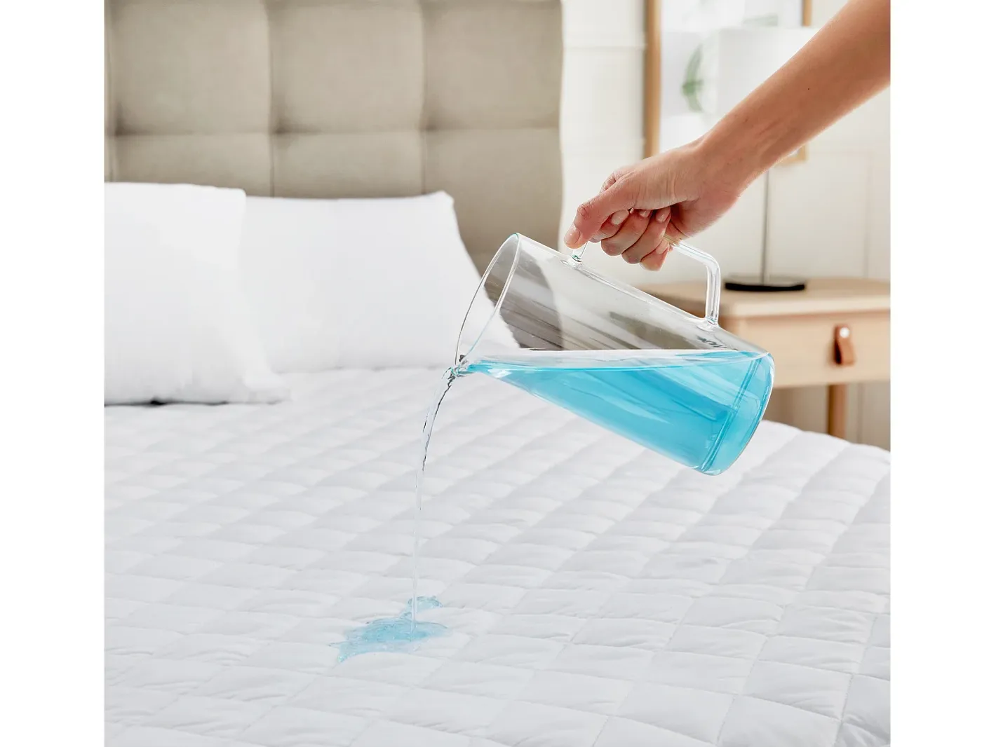 Clearance PIKOLIN Protector colchón 200x196cm| HOME| Impermeable| Hasta 32cm Blanco