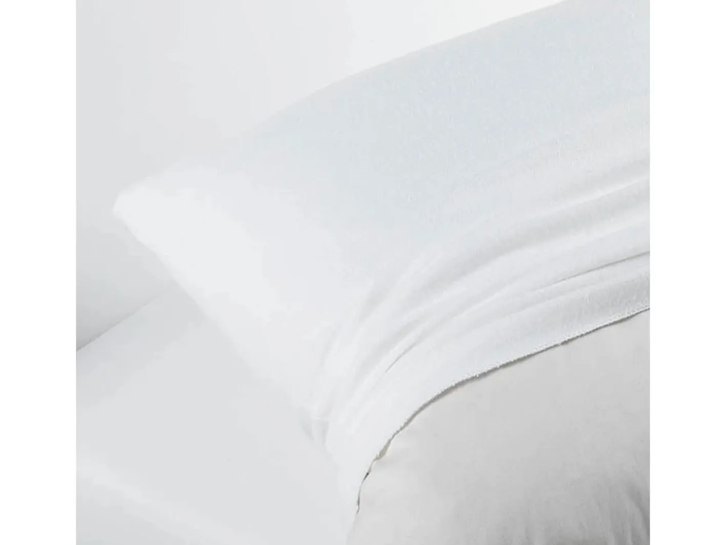 Hot Douceur d'intérieur Protector de almohada Molleton "Molly" Blanco