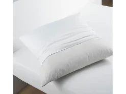 Hot Douceur d'intérieur Protector de almohada Molleton "Molly" Blanco