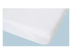 Protector de colchón Alouette 80x190 cm impermeable forma funda algodón afelpado 170g/m² con faldón 30 cm New