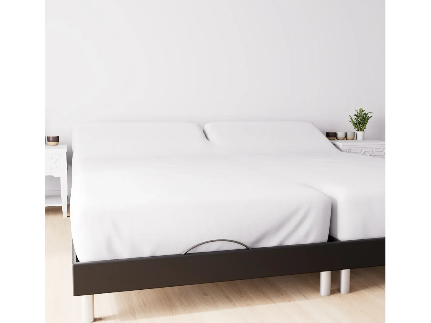 Soleil d'ocre Ropa De Cama-Protector de colchón 80x200 cm FRANELA de algodón en forma de sábana bajera, por Blanco