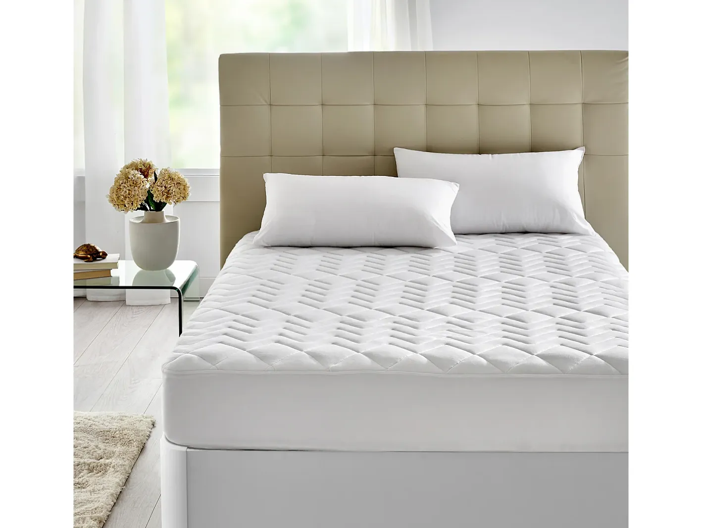 Discount PIKOLIN Protector de colchón 90x196cm| HOME| Hasta 32cm| Transpirable Blanco
