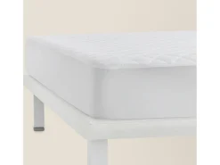 PIKOLIN Ropa De Cama-Protector de colchón 135x196cm| HOME| Aloe Vera| Hasta 32cm Blanco