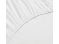 PIKOLIN Ropa De Cama-Protector de colchón 105x196cm| HOME| Algodón Rizo| 32cm Blanco