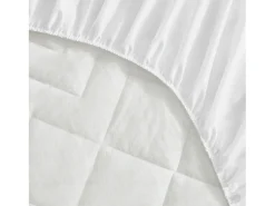 PIKOLIN Ropa De Cama-Protector de colchón 135x196cm| HOME| 100% Algodón| Hasta 32cm Blanco