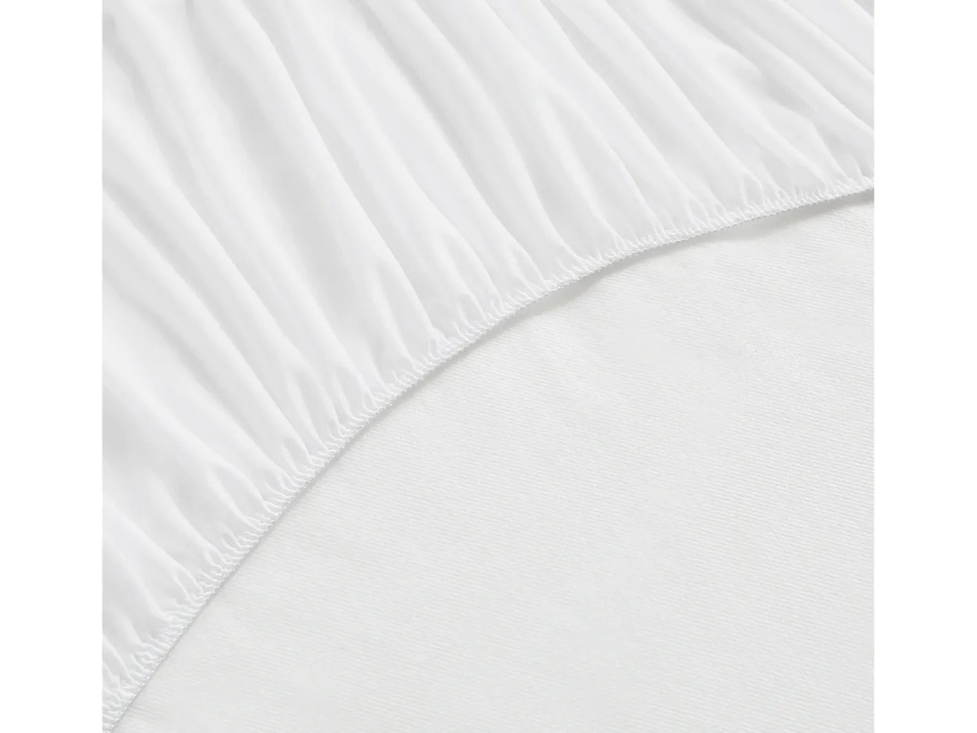 PIKOLIN Protector de colchón 150x196cm| HOME| Algodón Rizo| 32cm Blanco Clearance