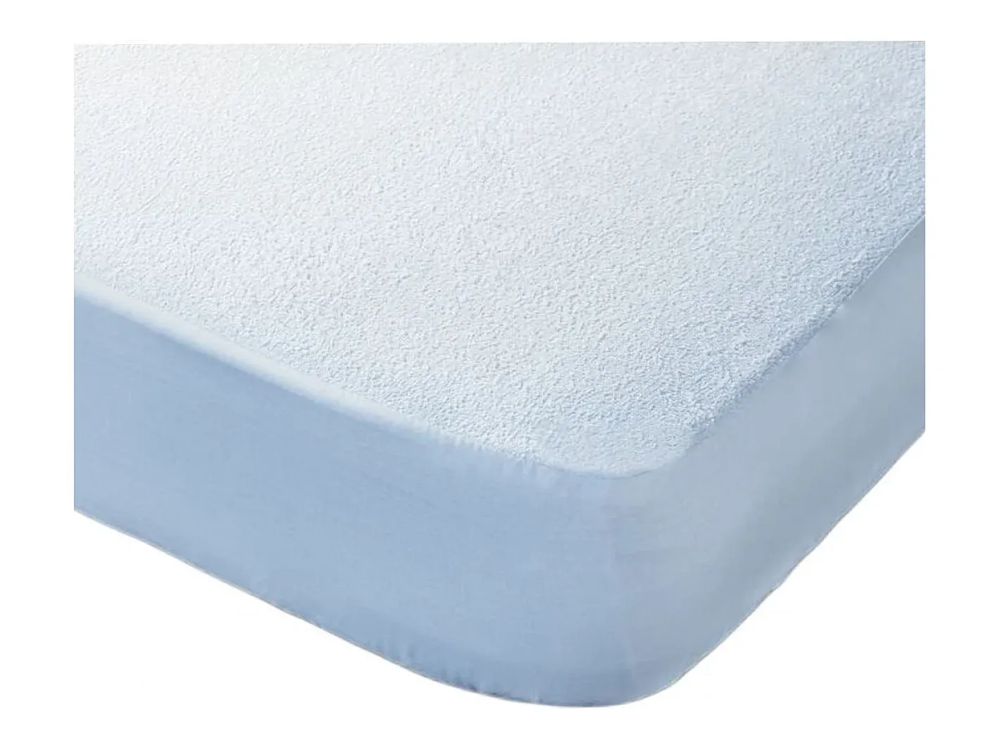 Cambia tus muebles Ropa De Cama-Protector impermeable de 150x190-200 cm de algodón rizo de alto gramaje en blanco Vent
