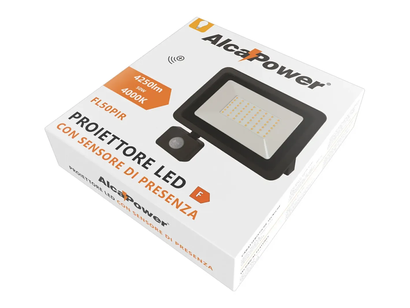 Iluminación Exterior-Proyector LED 230V 50W 4250lm 4000K con PIR Multicolor