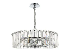 Maytoni Puntes Lámpara Colgante de Techo Cromada, 6 Luces, E14 Gris Discount