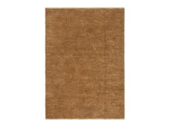 Garden Furniture Qarlan Alfombra de nudo hecha a mano yute y algodón 80x160 cm Marru00f3n Online