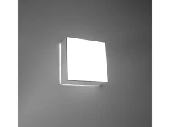 Sollux Lighting Plafón-Quadrato Incasso Grigio Chiaro 25cm E27 Empotrado Cuadrado Claro 25cm E27 Gris