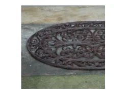 Best For Boots Rascador ovalado de hierro fundido 74 x 48 cm Marru00f3n