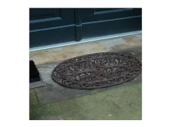 Best For Boots Rascador ovalado de hierro fundido 74 x 48 cm Marru00f3n