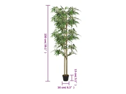 Árbol de bambú artificial con 988 hojas 150 cm ES691671 Verde Outlet