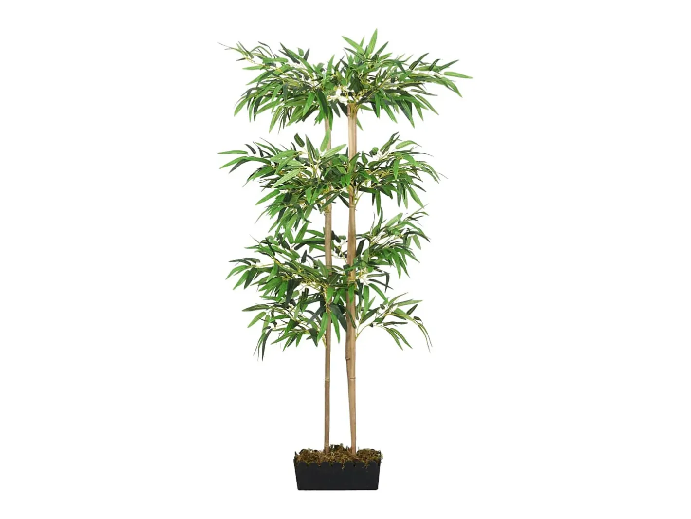 Árbol de bambú artificial con 1216 hojas 180 cm ES497985 Verde Outlet