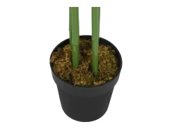 Planta Artificial-Árbol de bambú artificial con 240 hojas 80 cm ES638011 Verde