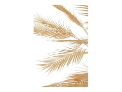 J-Line Árbol de hojas de palma de metal de 180x180x250 cm Dorado