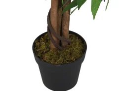 Planta Artificial-Árbol de mango artificial 600 hojas 150 cm Verde