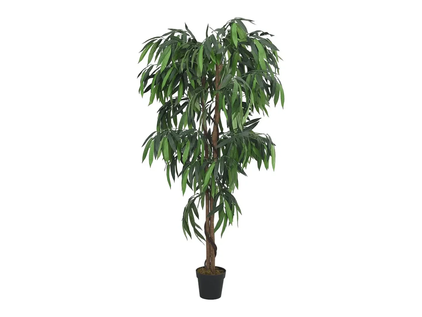 Planta Artificial-Árbol de mango artificial 900 hojas 180 cm Verde