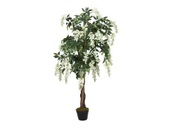 Sale Árbol de wisteria artificial 840 hojas y blanco 120 cm ES972208 Verde