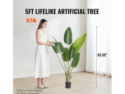 New Árbol del Paraíso Artificial SucceBuy de 1,5 m, Planta Artificial Verde