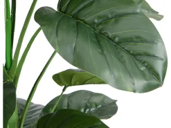 Hot OZAIA Árbol, planta, arbusto artificial hoja de taro - Alt. 160 x Ancho 60 cm- - BAJA Verde