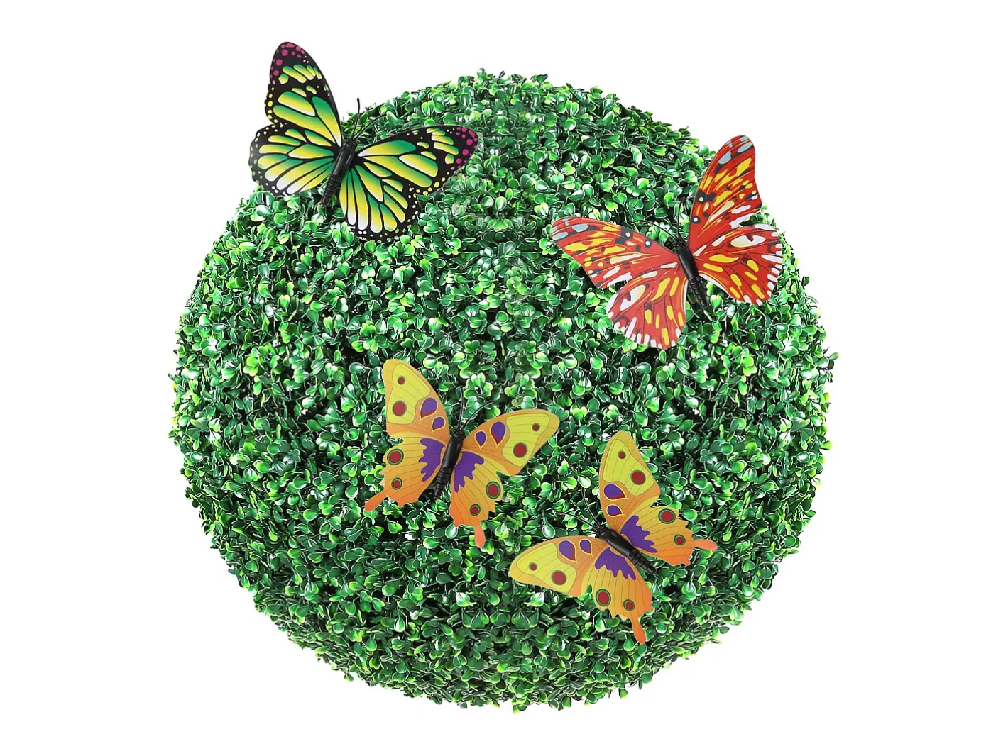 Planta Artificial-Árbol Topiario Artificial SucceBuy de 40,6 cm, Bola Topiaria Artificial, Plantas s Artificiales para Decoración de Interiores y Exteriores Verde