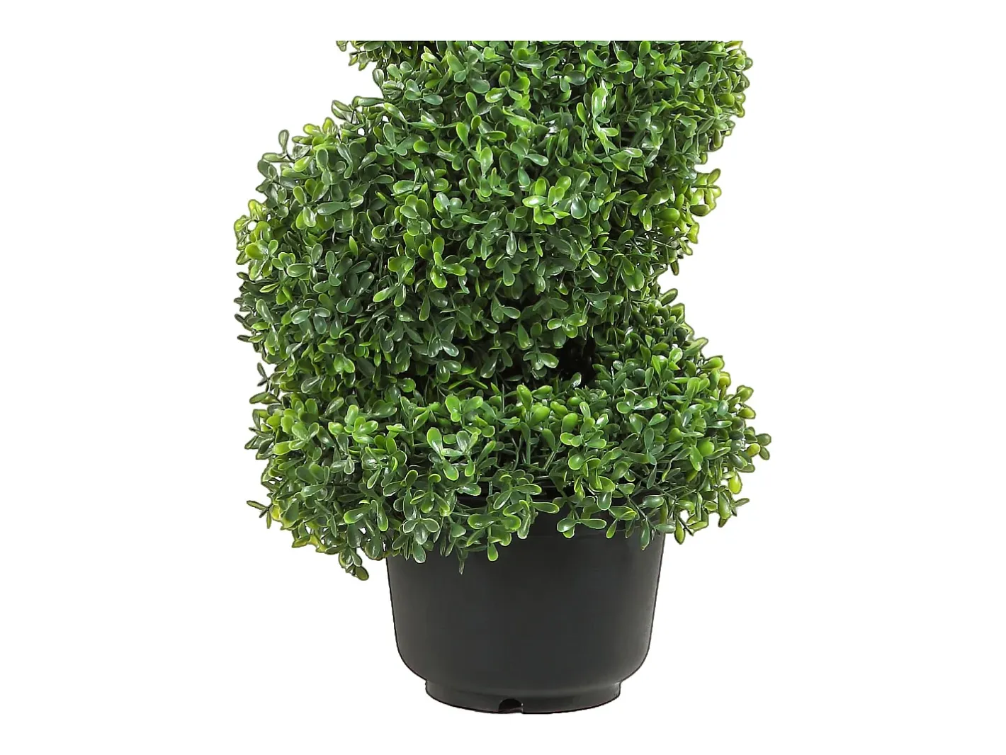Árbol Topiario Artificial SucceBuy Árbol Topiario Artificial en Espiral de 1,2 m, Resistente a Los Rayos UV, Ideal para Decoración de Interiores y Exteriores. Verde Clearance