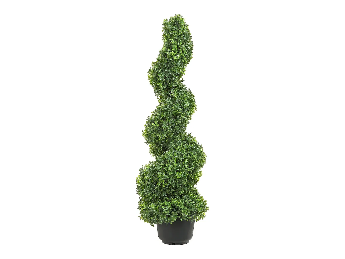 Árbol Topiario Artificial SucceBuy Árbol Topiario Artificial en Espiral de 1,2 m, Resistente a Los Rayos UV, Ideal para Decoración de Interiores y Exteriores. Verde Clearance