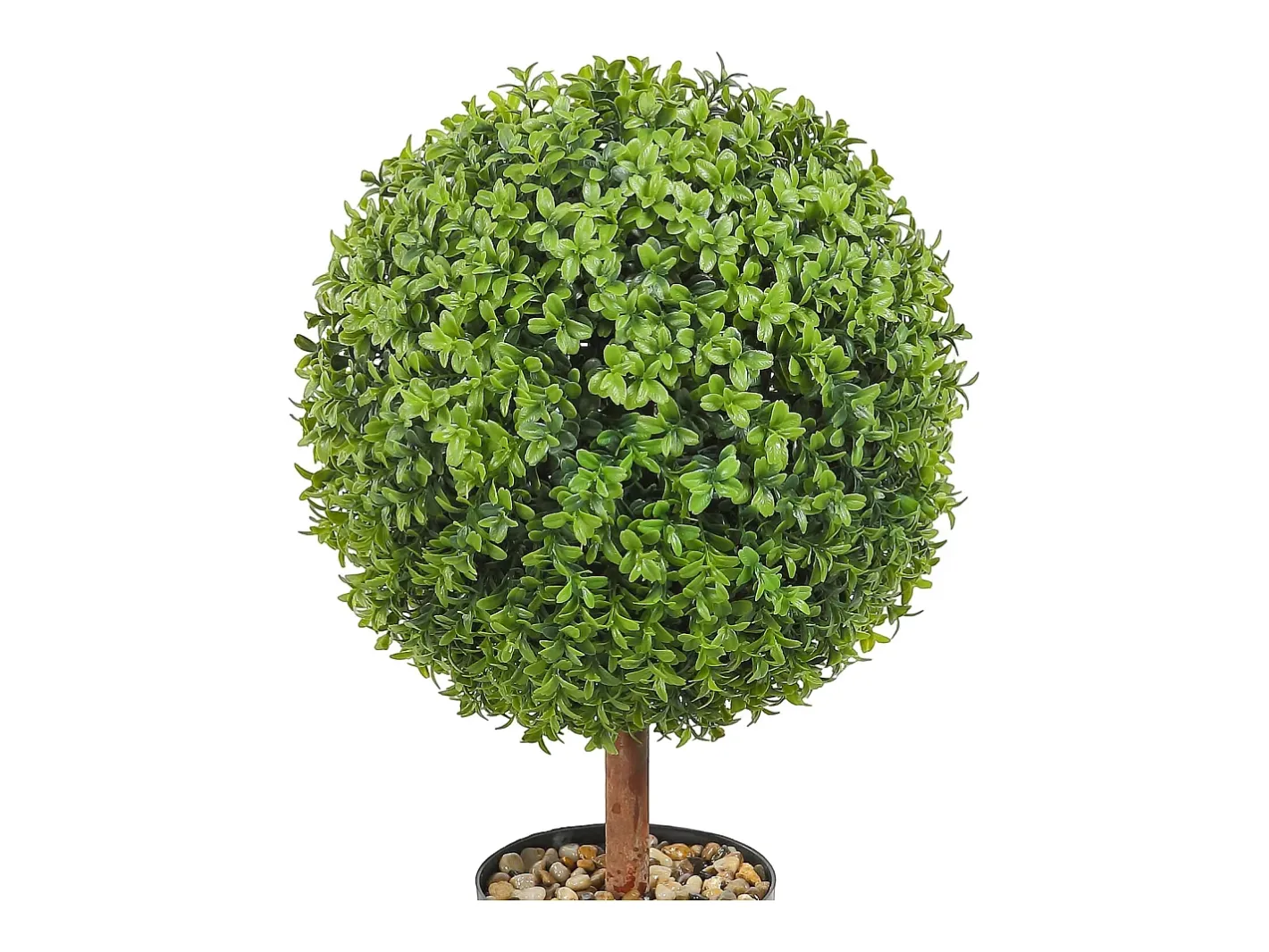 Árbol Topiario Artificial SucceBuy Árbol Topiario Artificial de 2 Pies, Planta Falsa, Hojas Reemplazables, Decoración Del Hogar. Verde Online