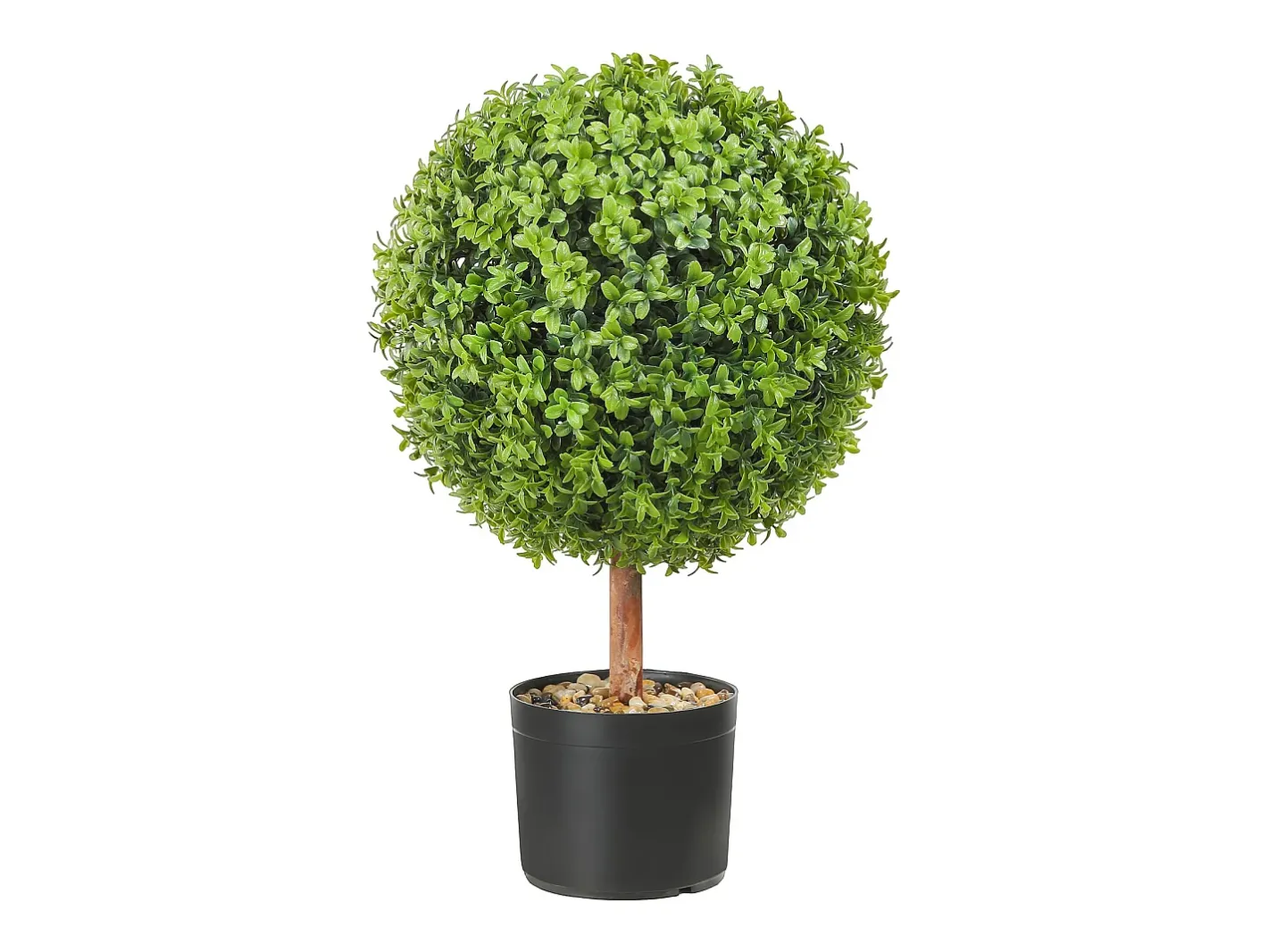 Árbol Topiario Artificial SucceBuy Árbol Topiario Artificial de 2 Pies, Planta Falsa, Hojas Reemplazables, Decoración Del Hogar. Verde Online